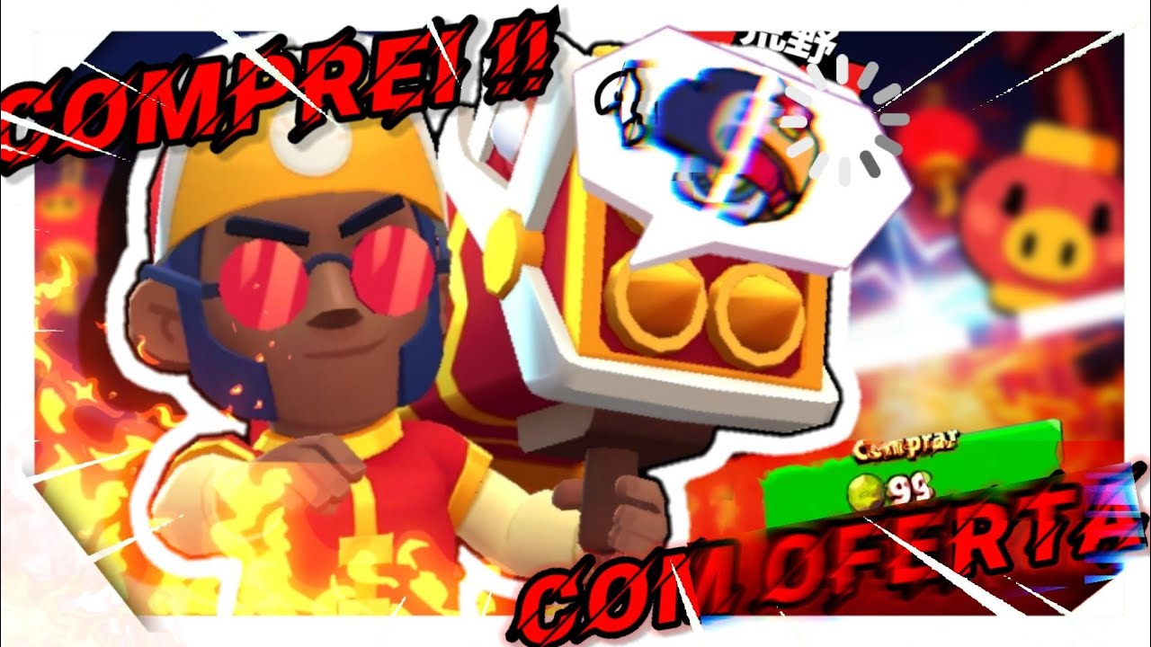 Feraaa Comprei A Skin Brock Danca Do Leao No Brawl Stars Youtube - brock dança do leao brawl stars