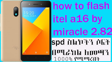 how to flash itel a16 using miracle tender 2.82   Hang On Logo, Dead Fix, Free, Remove FRP