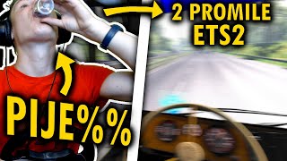 DRIVING ON PERCENTAGES in ETS2 | *I DRINK HALF A LITER* | REACTION TEST screenshot 1