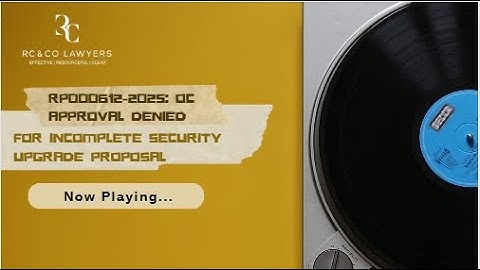 RP000612-2025: OC Approval Denied for Incomplete Security Upgrade Proposal