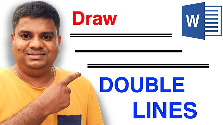 How To Draw Double Line In Word ( MS Word )