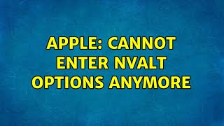 Apple: Cannot enter nvALT options anymore