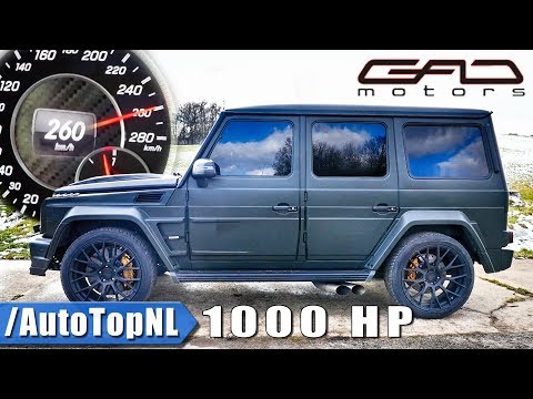 1000HP Mercedes G63 AMG by GAD | 260km/h on AUTOBAHN ACCELERATION & SOUND by AutoTopNL