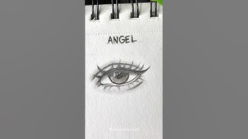 Drawing Angel eyes and Demon eyes✨ #drawing #tutorial #eyes #howtodraw #shorts #art