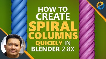 How to create spiral columns quickly in Blender 2.8x