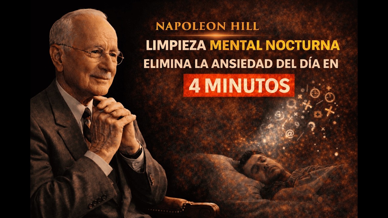 LIMPEZA MENTAL NOCTURNA ELIMINA LA ANSIEDAD DEL DÍA EN 4 MINUTOS - NAPOLEON HILL