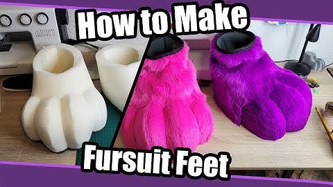How To Make Fursuit Feet + PDF Pattern  | Fursuit Tutorial