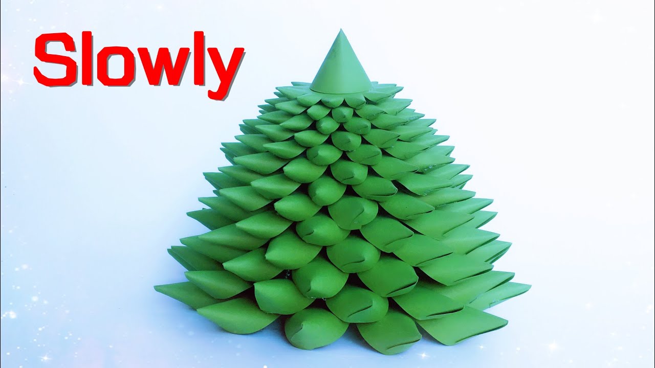 ABC TV | How To Make 3D Christmas Tree Paper (Slowly)- Craft Tutorial