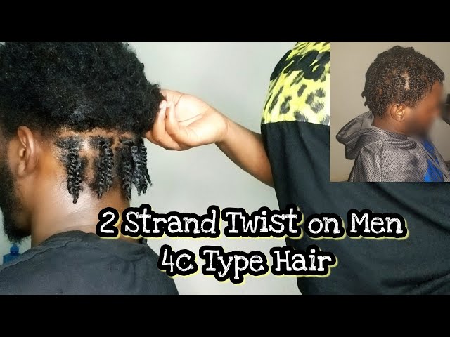 How to TWO strand-twist🧬(DOUBLE)on SHORT Men hair💦🔥Moist*No