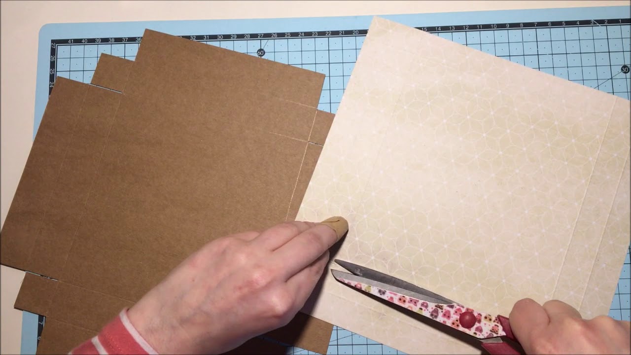 Pudełko na kartkę tutorial scrapbooking | Co ja narobiłam!