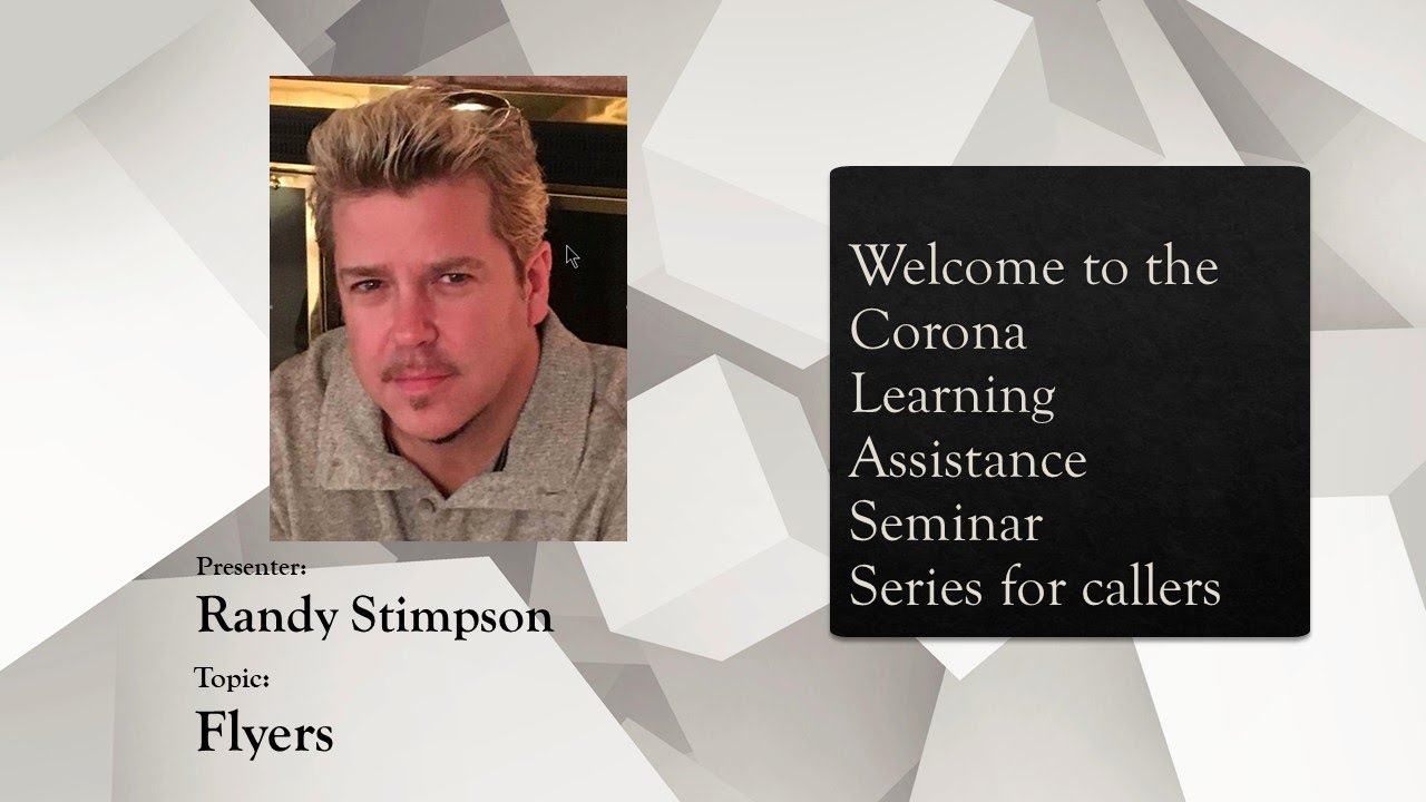 Square Dance C.L.A.S.S. - 09.29.2020 - Randy Stimpson - Flyers