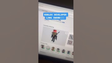 giving developer long sword!! #roblox