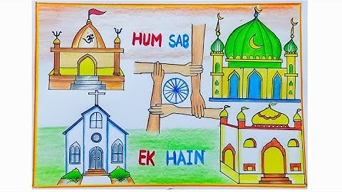 National Unity Day Poster Drawing / Rashtriya Ekta Diwas drawing / National Unity Day drawing