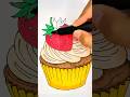 Satisfying Cupcake Coloring | Art Therapy #asmr #drawing #arttherapy #cozyart #coloring #art