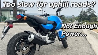 Celebrity Honda Grom Struggles To Climb Steep Back Roads! (First Ride) Wealth
