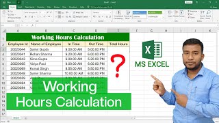 How to Calculate Hours Worked in Microsoft Excel | Calculate Time in MS Excel