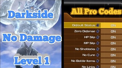 Kingdom Hearts 3 Darkside Level 1 Critical Mode No Damage All Pro Codes