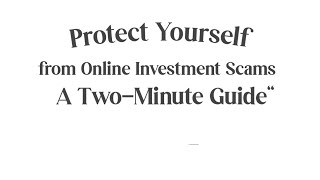 protect yourself for online investment অনলাইন বিনিয়োগের জন্য নিজেকে রক্ষা করুন