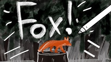 Fox in a Forest: Procreate Painting