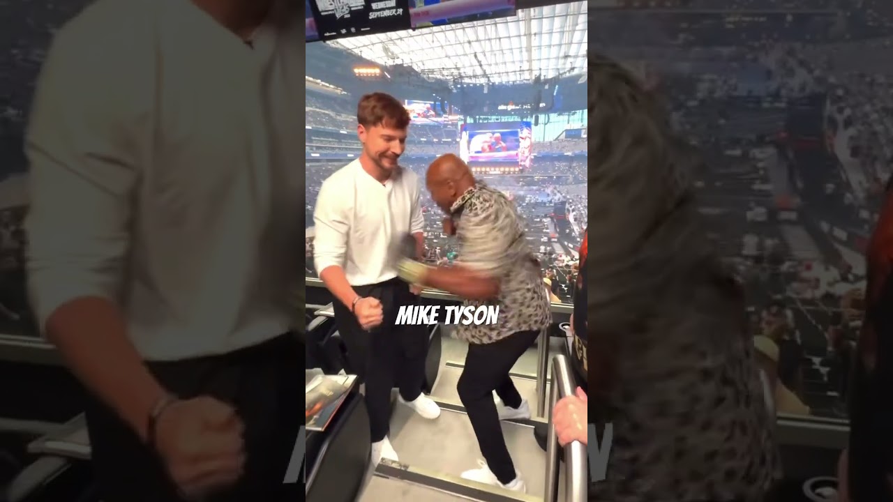 MR BEAST takes a punch from MIKE TYSON #Shorts #Content