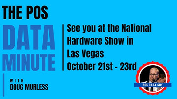 See you at The National Hardware Show - Oct 21 - 23, 2021 | POS Data Analytics