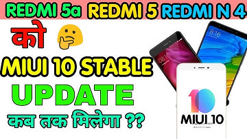 Redmi 5, Redmi 5a & Redmi 6 Pro MIUI 10 Global Stable Rom, Official Release Date