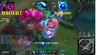 Nami ranked game Master Elo HUGE BUBBLE | League of legends