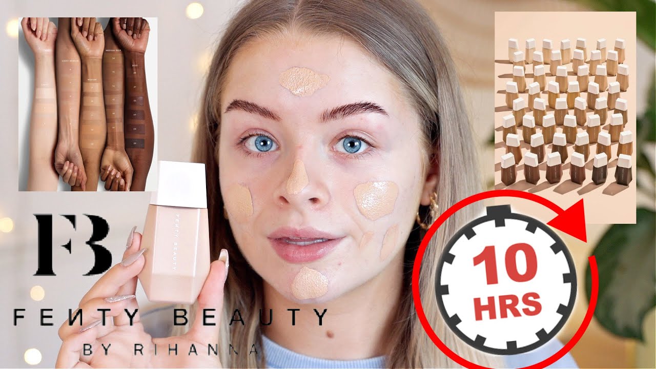 New Fenty Eaze Drops Blurring Skin Tint Youtube