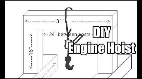 Converting a Kei truck into an EV - Building the engine hoist - Part 19