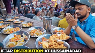 Iftari at Hussainabad Food Street | 100 Iftar Box Distribution | Ramzan in Karachi, Pakistan