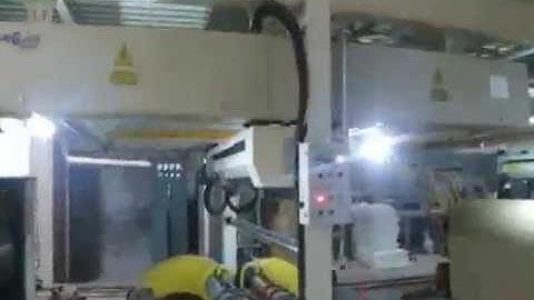 semi auto double servo corrugated carton box stitcher machine