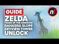 How to unlock sahasra slope skyview tower in zelda tears of the kingdom