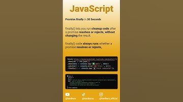 JavaScript Promise.finally #coding #webdev #reactjs #nodejs #web #software