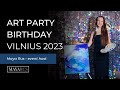 ART Party. Vilnius. Birthday party. Event host Maya Rus