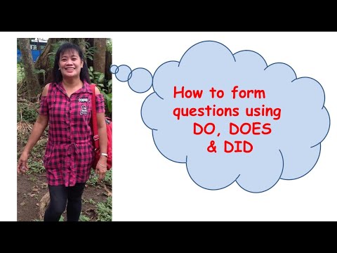 How to form QUESTIONS using DO, DOES & DID - YouTube