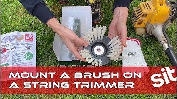 HOW TO mount a Nylon brush on a String Trimmer - SITBRUSH