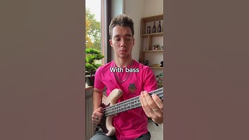 Thumbnail of With bass vs no bass #bassplayer #bass