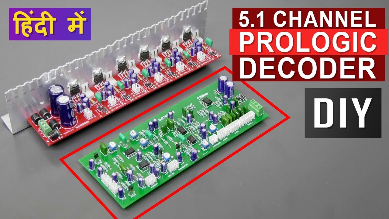 DIY 5.1 Prologic Decoder Board for Audio Amplifier with 4558D IC DIY HINDI  | ELECTROINDIA - YouTube Alternator Wiring Diagram YouTube