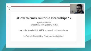 How to crack multiple Internships? | Pulkit Chhabra | DTU