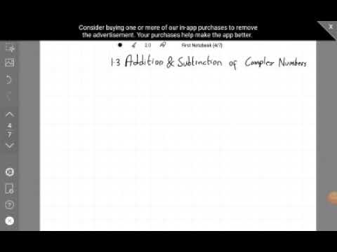Addition and Subtraction of Complex  Numbers