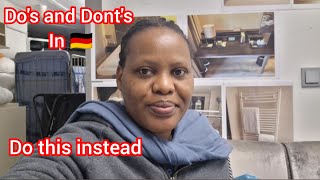 DO'S AND DONT'S || Dont do this immidietly when you get to germany instead do this #lifeineurop 