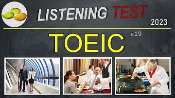 TOEIC Listening Test 19. TOEIC Asia set. Japan examination 2023.