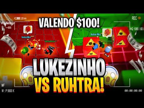 LUKEZINHO vs RUHTRA VALENDO R$100,00 NO STUMBLE GUYS ‹ LUKEZINHO ›