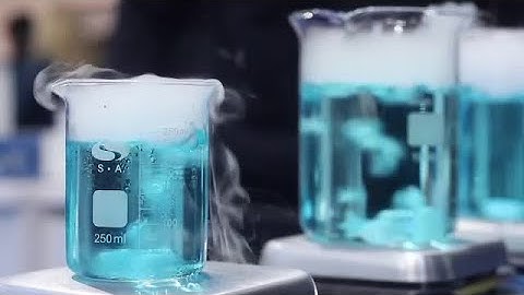 Test Samples Boiling In Flasks Stock Video