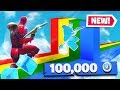 If You WIN, You Get 100k VBUCKS (Fortnite Rainbow Slide Deathrun)