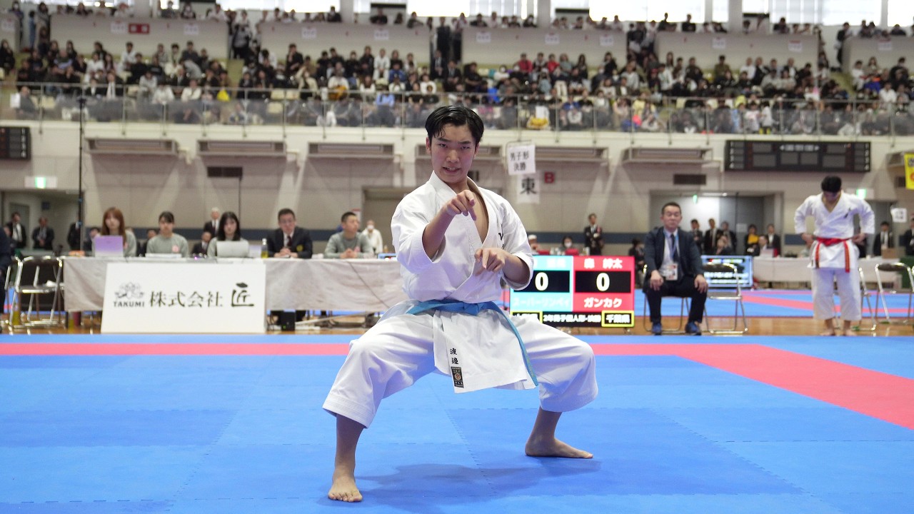 中学2年生男子個人形 渡邊直希さん スーパーリンペイ