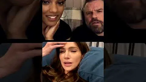 Freema Agyeman & Tyler Labine Go Live with Janet M...