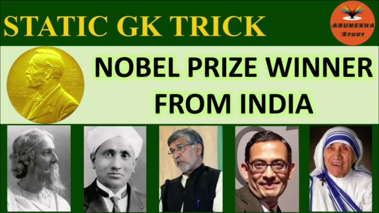 Awards भारत से नोबेल पुरस्कार विजेता Nobel Prize Winners From India
