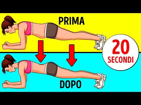esercizi per ridurre il grasso della pancia youtube