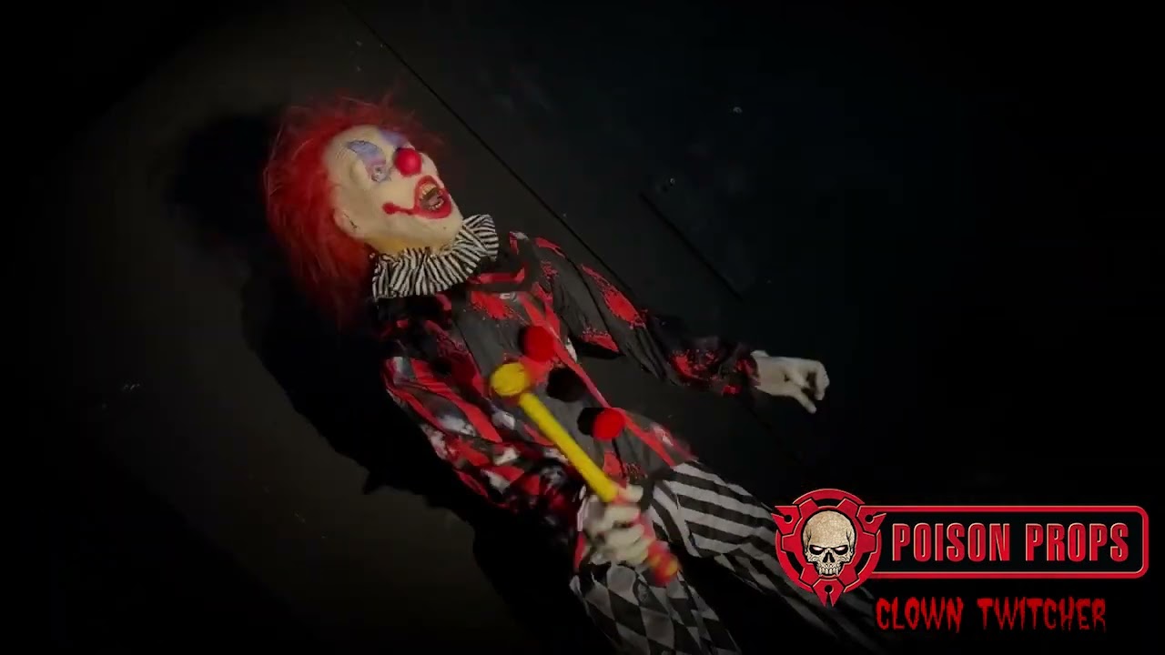 Clown Twitcher Halloween Animatronic by Poison Props